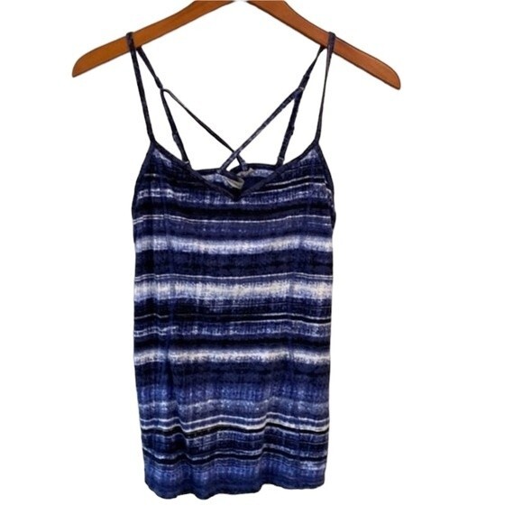 Athleta Urban Explorer Strappy Tie Dye Yoga Workout Tank Shelf Bra Activewear - Picture 13 of 13